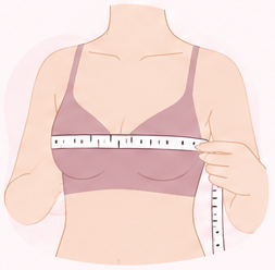 Measure level around the fullest part of your bust without compressing it.