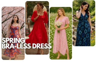 5 Spring Dresses That Let You Go Braless and Still Look Bloom-Worthy
